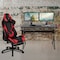 Flash Furniture Black Gaming Desk-Cup Holder/Reclining Chair Set BLN-X30D1904-RD-GG - alternate 1